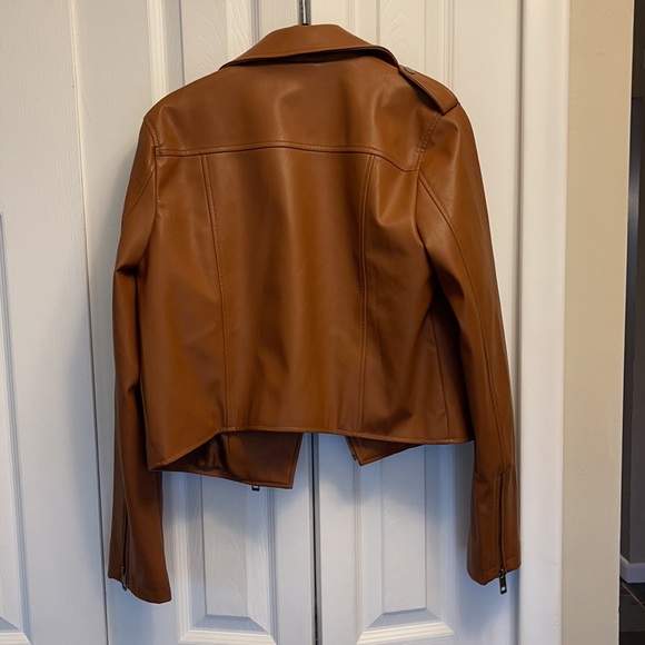 The Drop Brown Motorcycle Biker Jacket - small - Picture 6 of 6